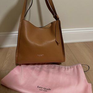 Kate Spade Knott Shoulder bag in leather with suede blocked sides